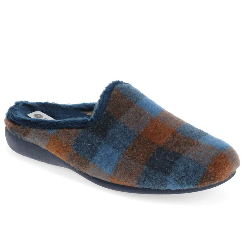 Warm-Lined Mule Slippers - BONAD40007 / 326 289 - Navy