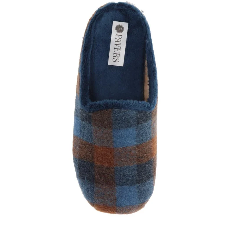 Warm-Lined Mule Slippers - BONAD40007 / 326 289 - Navy