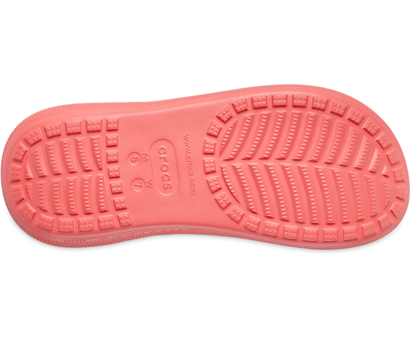 Crocs Unisex Classic Crush Sandale – Neon-Wassermelone