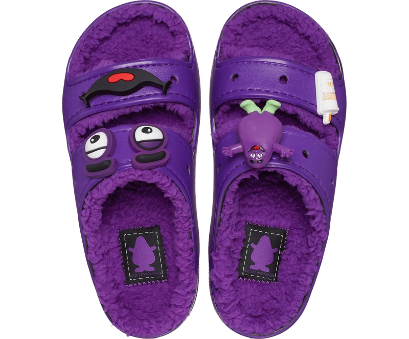 Crocs Unisex McDonalds Grimace Cozy Sandale