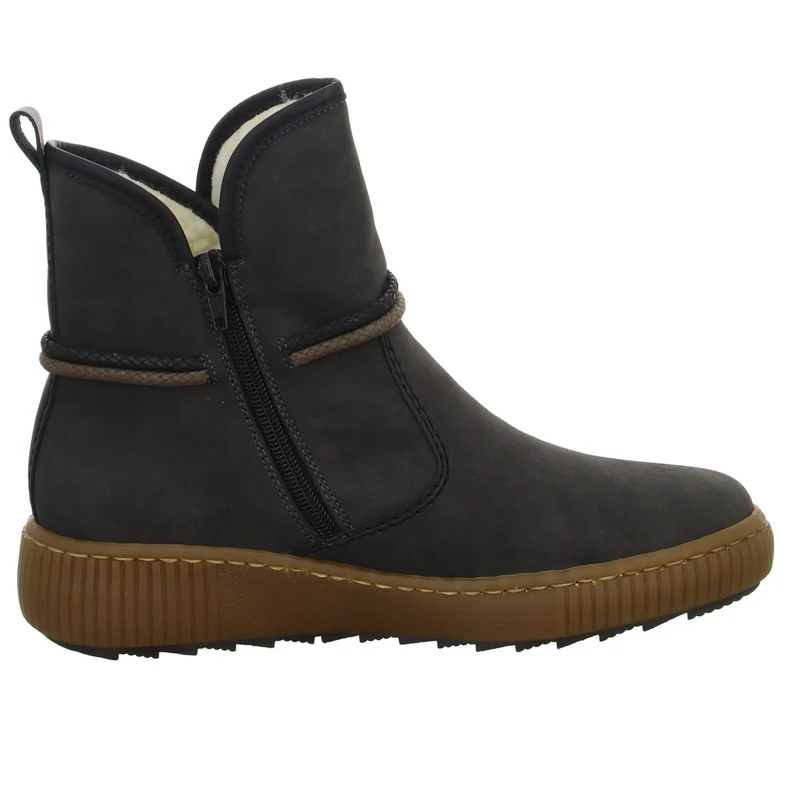 Rieker Schlupf-/Reißverschlußstiefelette Warmfutter bis 35mm Absatz (casual)