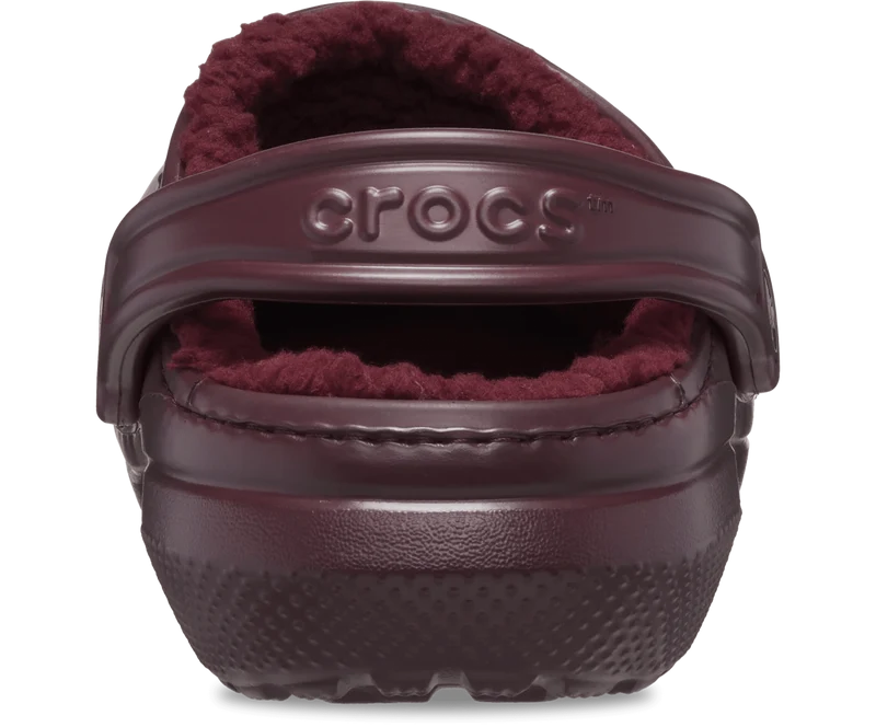 Crocs Unisex-Klassiker Lined Clog - Dunkle Kirsche