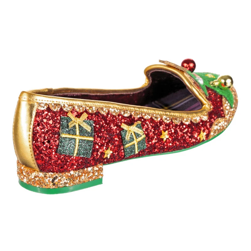 Irregular Choice Damen Under The Tree Flats - Rot
