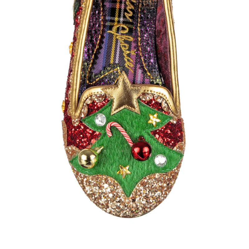 Irregular Choice Damen Under The Tree Flats - Rot