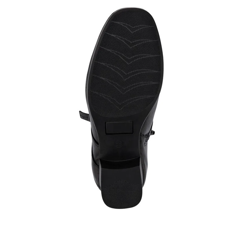 Wide-Fit Breathable Leather Boots - NAP40005 / 326 238 - Black