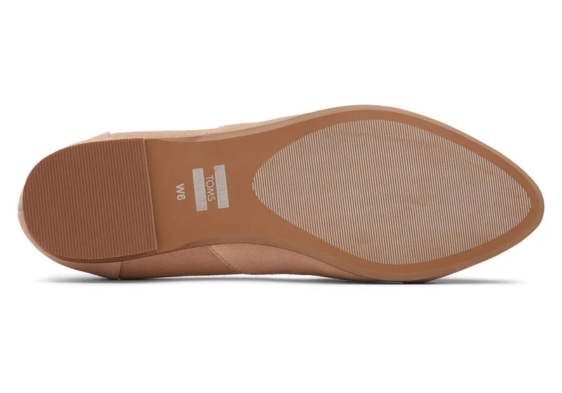 TOMS Damen-Juttineat-Wildleder-Flat - Braun
