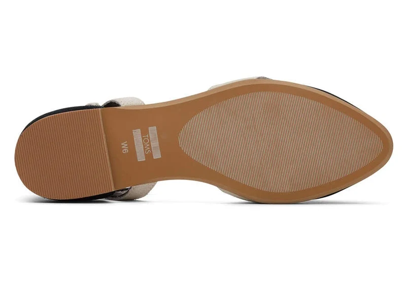 TOMS Damen Juliannah Wildleder-Flat - Schwarz