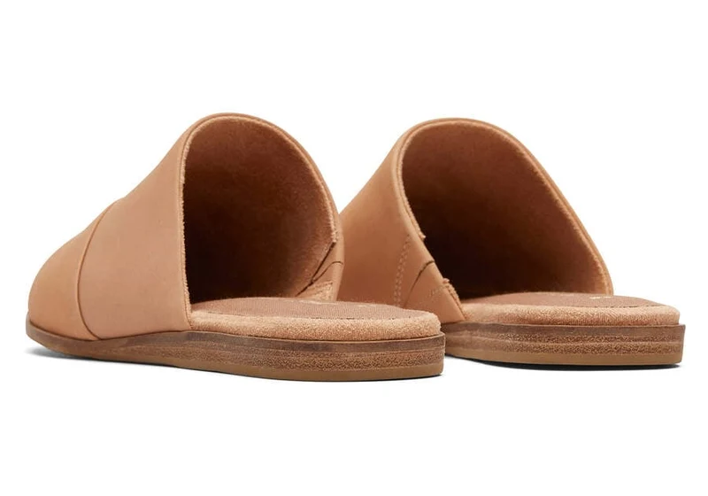 TOMS Flache Schuhe aus Jadeleder für Damen - Honig