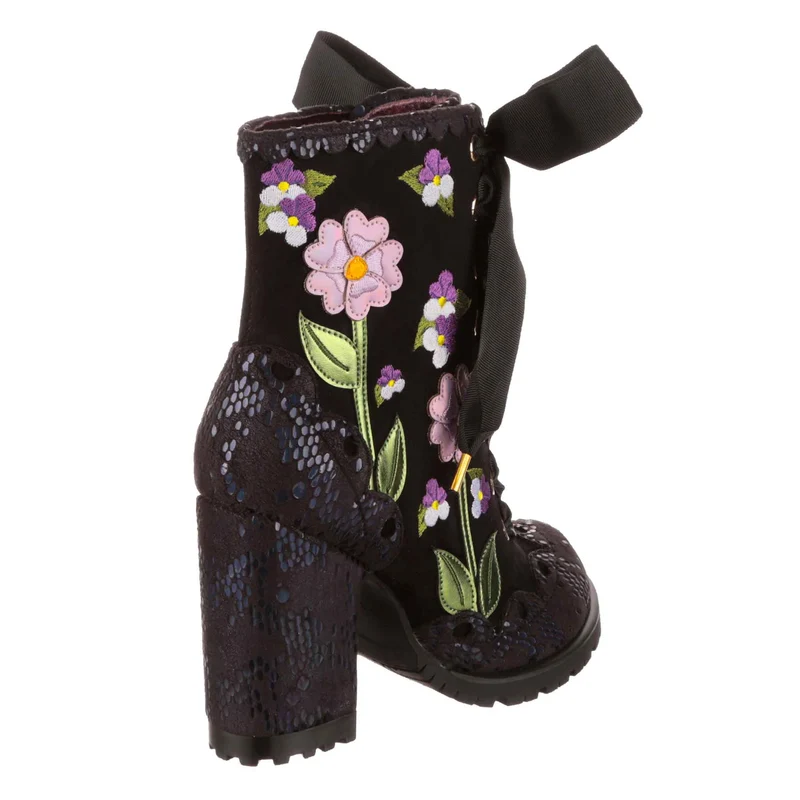 Irregular Choice Vibrant Violets High Heel für Damen – Schwarz
