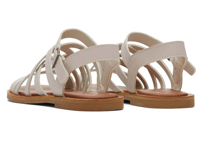 TOMS Sephina Ledersandale für Damen – Weiß