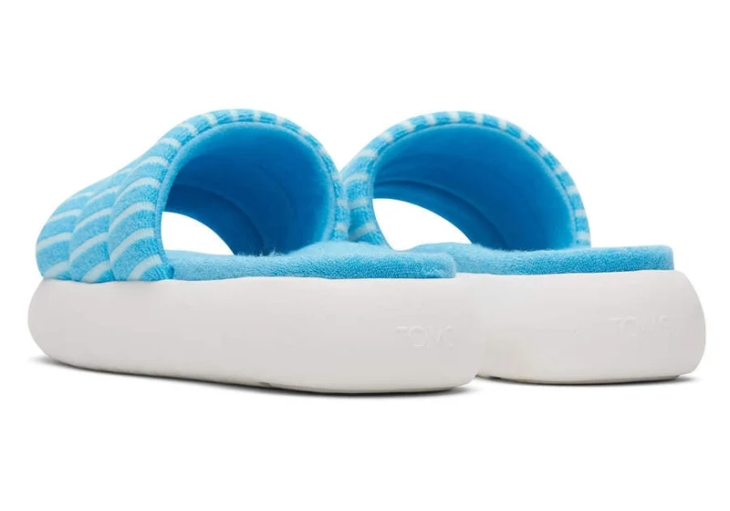TOMS Alpargata Mallow Terry Pantoletten für Damen – Blau