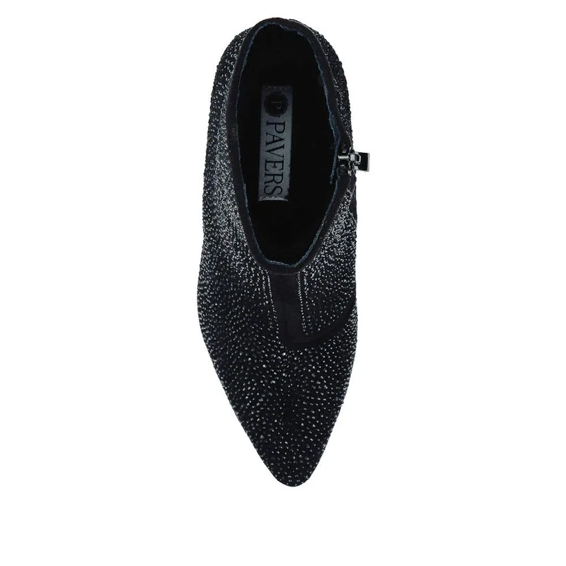 Cone-Heeled Smart Ankle Boots - SENBO40009 / 326 185 - Black