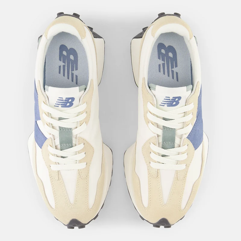 New Balance Damen-Sneaker 327 Fashion – Weiß / Beige / Blau