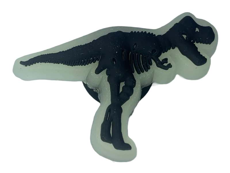 Crocs Jibbitz Im Dunkeln leuchtender Dino-T-Rex-Anhänger