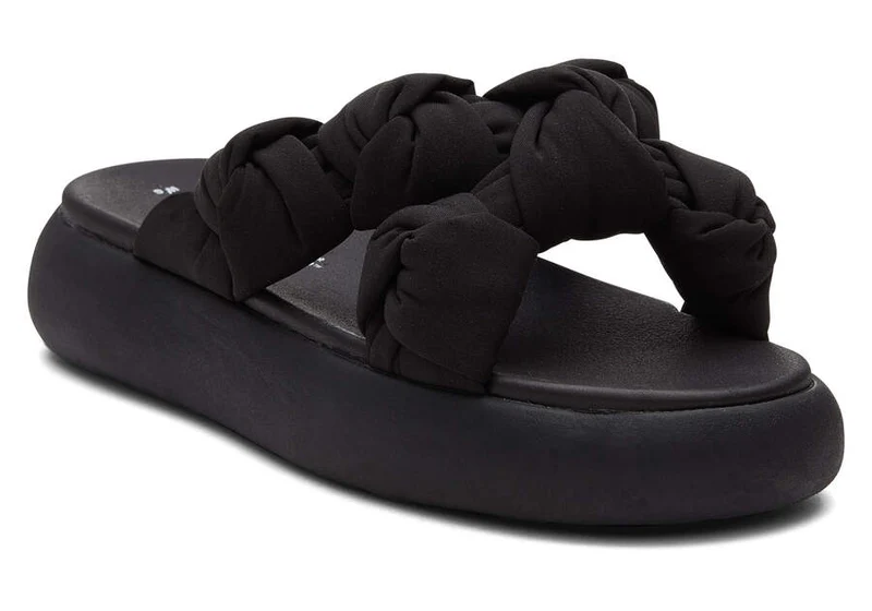 TOMS Alpargata Mallow Crossover Knotted Slide für Damen - Schwarz