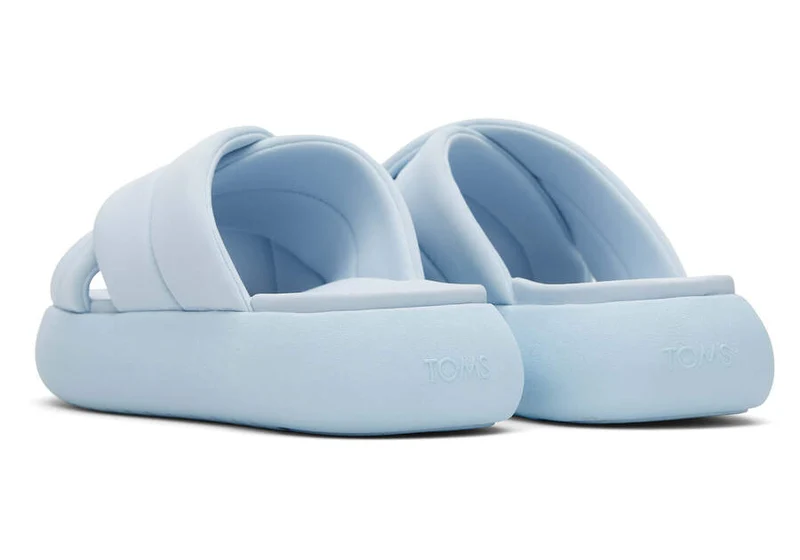 TOMS Damen Alpargata Mallow Crossover Repreve Slide - Jersey Blau