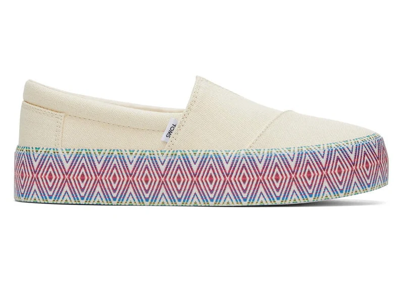 TOMS Alpargata Fenix ​​Plateau-Slip-on-Sneaker für Damen – Natur