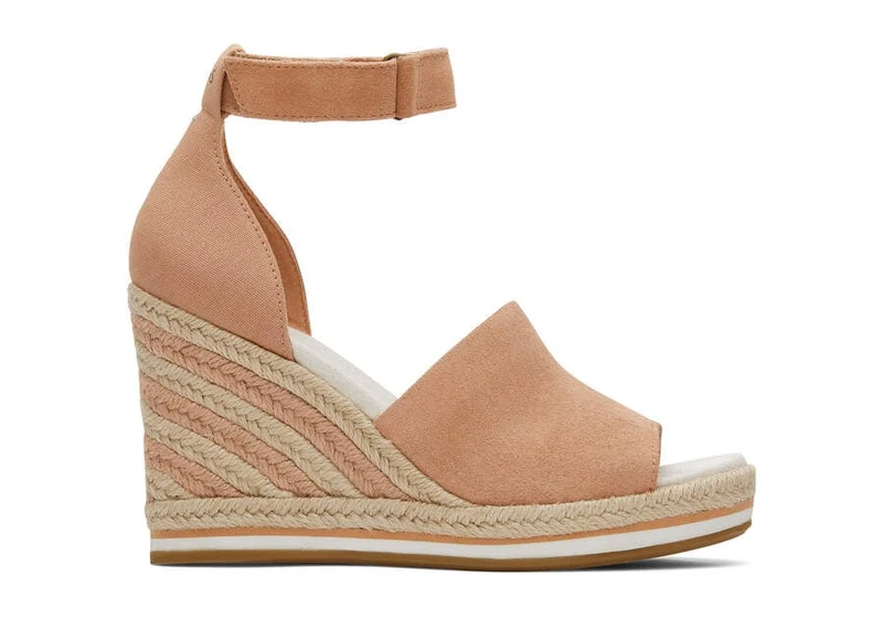 TOMS Marisol Keilsandale für Damen – Sandy Beige