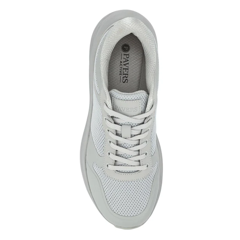 Comfortable Lace-Up Trainers - BRK41006 / 326 694 - Grey