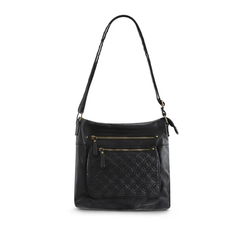 Multi-Zip Cross-Body Bag - WAHT41001 / 327 237 - Black