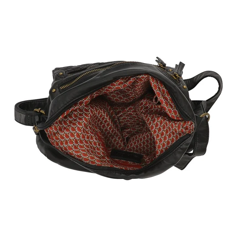Multi-Zip Cross-Body Bag - WAHT41001 / 327 237 - Black