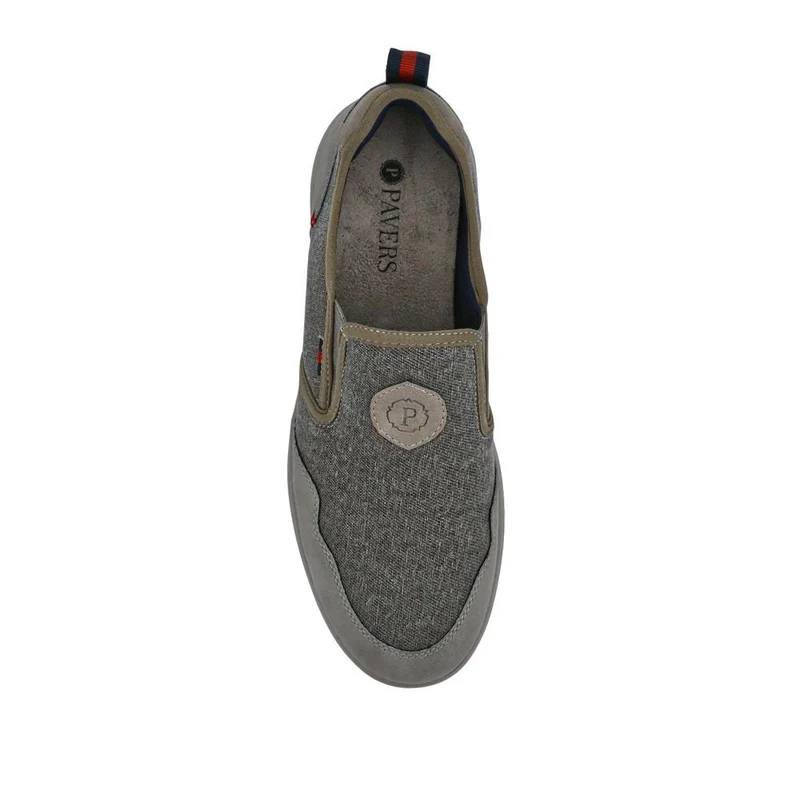 Elasticated Fabric Slip-Ons - GANG41006 / 327 573 - Grey Multi