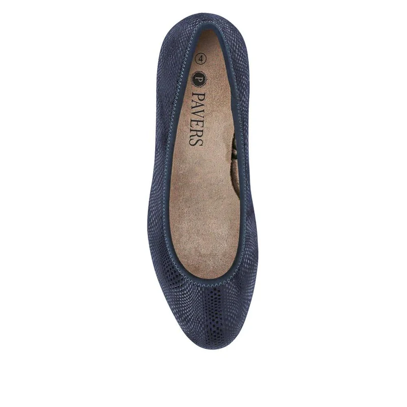 Lightweight Vegan Court Shoes - JANSP41003 / 326 784 - Navy Shimmer