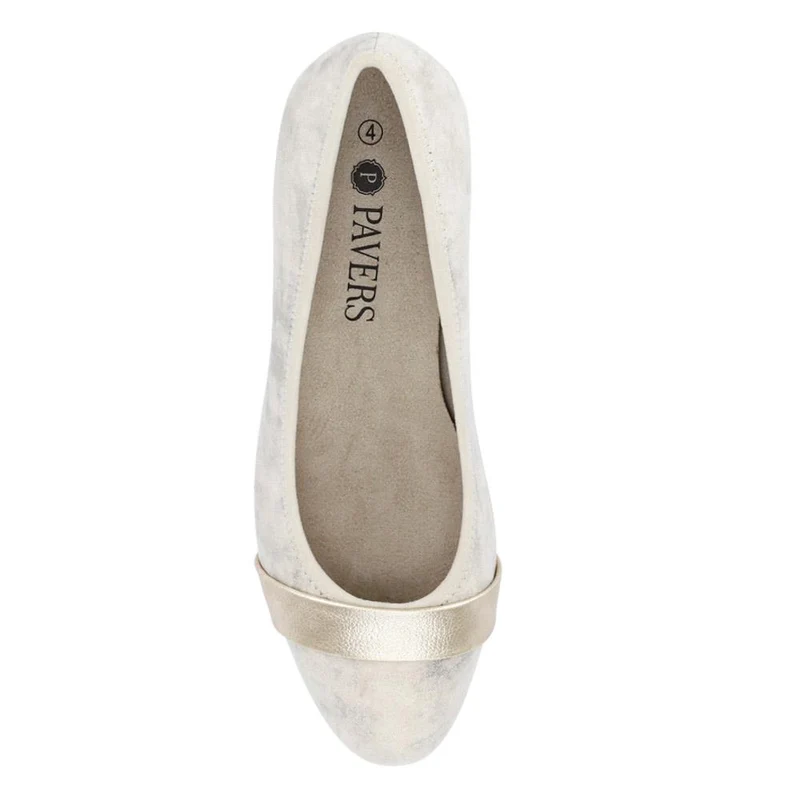 Lightweight Slip-On Court Shoes - JANSP41002 / 326 783 - Beige-Gold