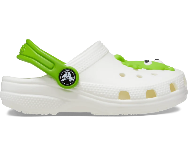 Crocs Leuchtender Alien für Kinder Classic Clog - Weiß