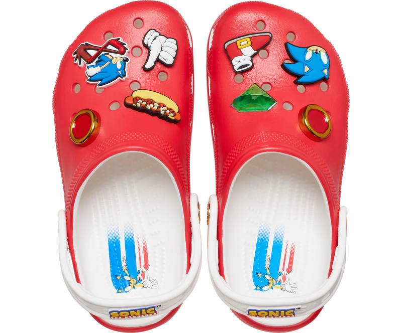 Crocs Kinder Sonic The Hedgehog Classic Clog - Rot