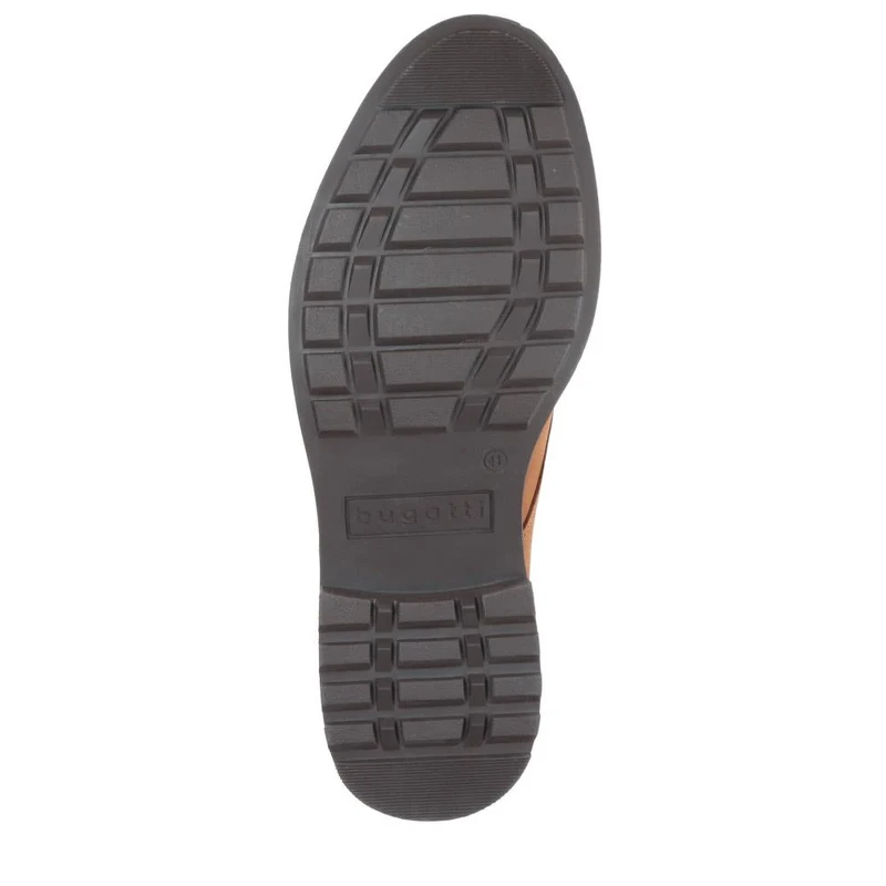 Casual Leather Lace-Up Shoes - BUG40503 / 325 722 - Dark Brown