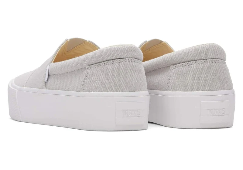 TOMS Alpargata Fenix ​​Plateau-Sneaker für Damen zum Hineinschlüpfen - Lunar Grau