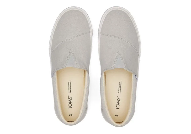 TOMS Alpargata Fenix ​​Plateau-Sneaker für Damen zum Hineinschlüpfen - Lunar Grau