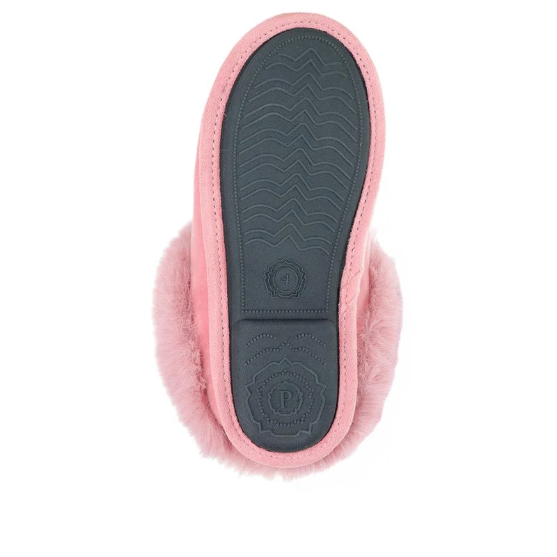 Memory Foam Mule Slippers - QING40036 / 326 295 - Rose