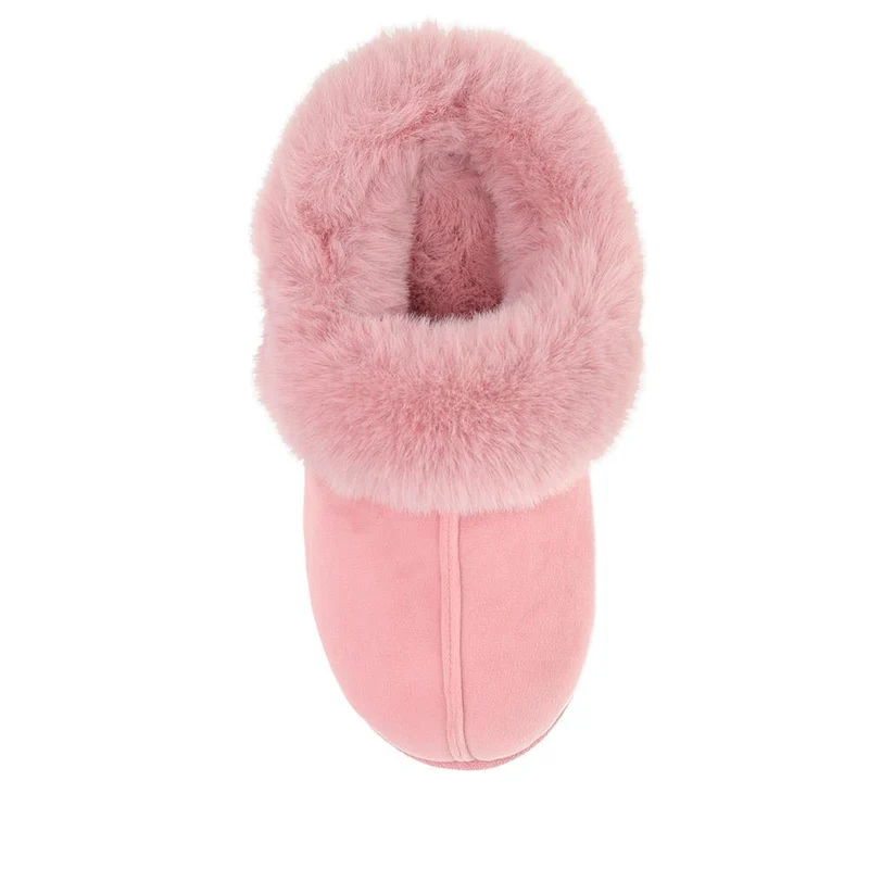 Memory Foam Mule Slippers - QING40036 / 326 295 - Rose