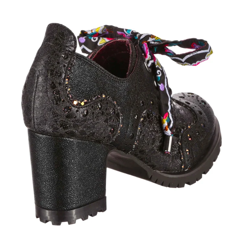 Irregular Choice Glitzernde Grunge-High-Heels für Damen – Schwarz