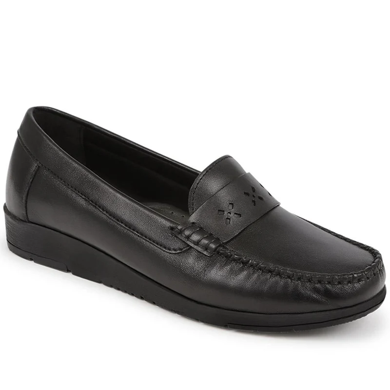 Smart Leather Moccasins - NAP40010 / 326 590 - Black