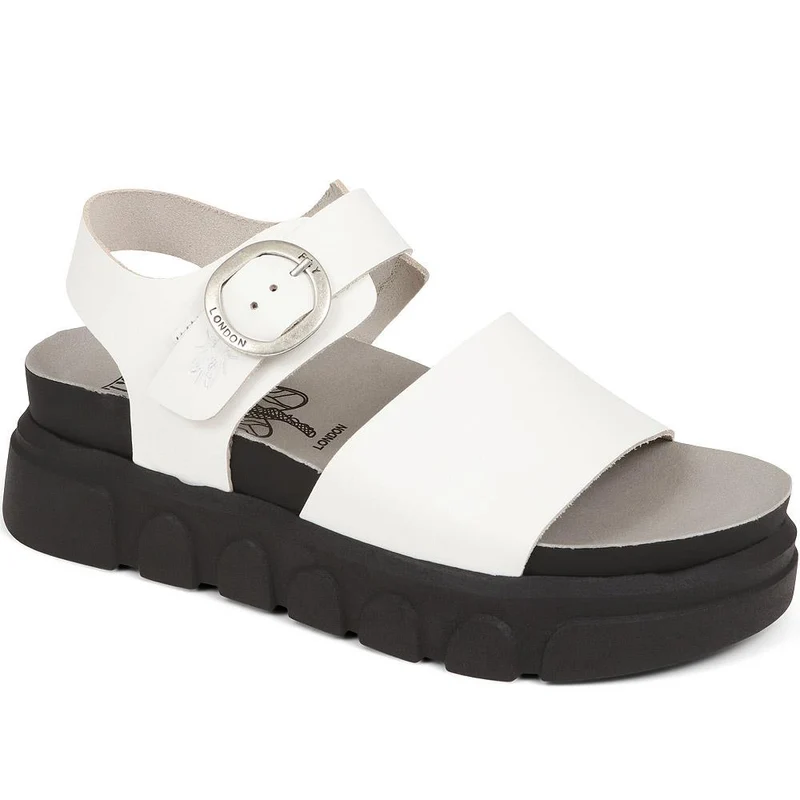 Cree Leather Sandals - FLYLO37013 / 323 682 - White