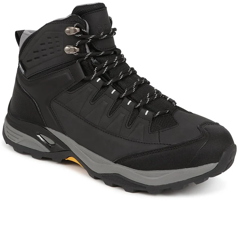 Wide Fit Lace Up Walking Boots - SUNCH40003 / 325 726 - Black