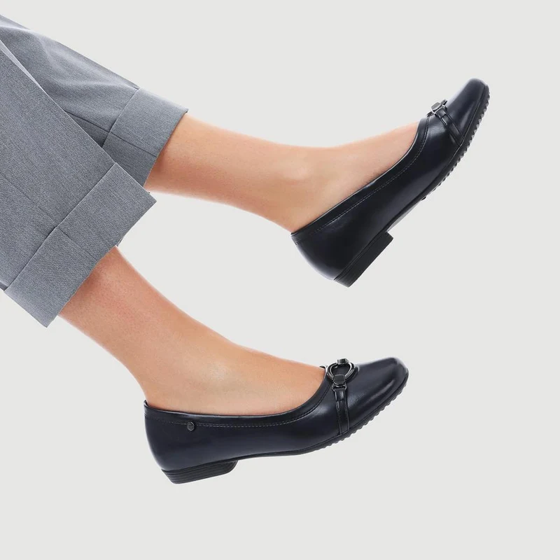 Slip-On Ballerina Pumps - WK33001 / 319 767 - Navy