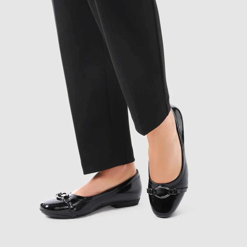 Slip-On Ballerina Pumps - WK33001 / 319 767 - Black Patent