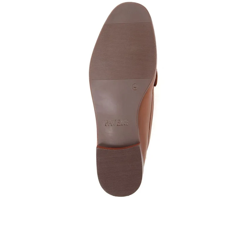 Leather Snaffle Loafers - NAP38021 / 325 129 - Tan