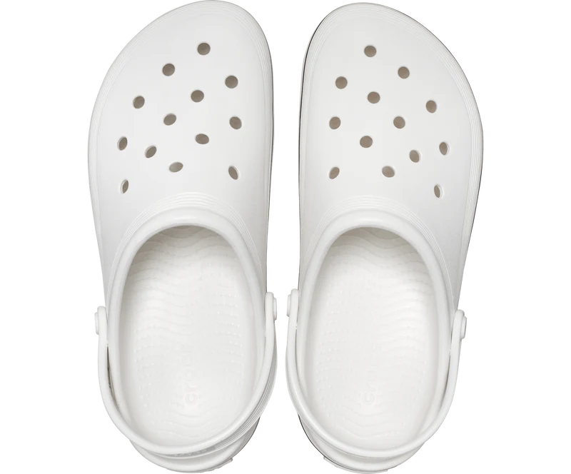 Crocs Klassischer Unisex-Off-Court-Clog – Weiß