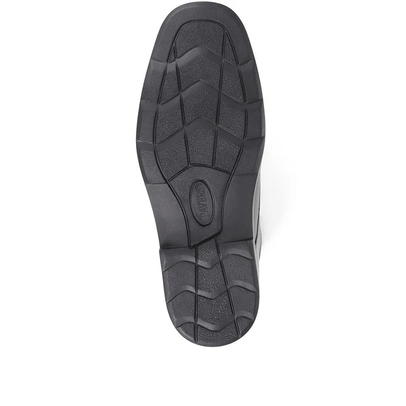 Wide Fit Leather Shoes - THEST36003 / 323 285 - Black