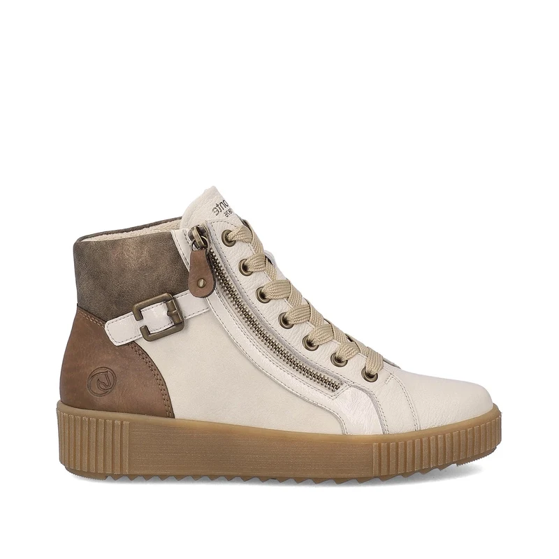 Remonte Modische High-Top-Sneaker für Damen – Weiß