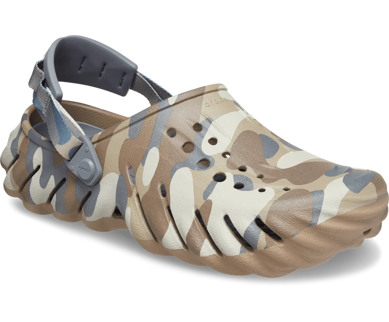 Crocs Unisex Echo Camo Redux Clog – Anthrazit