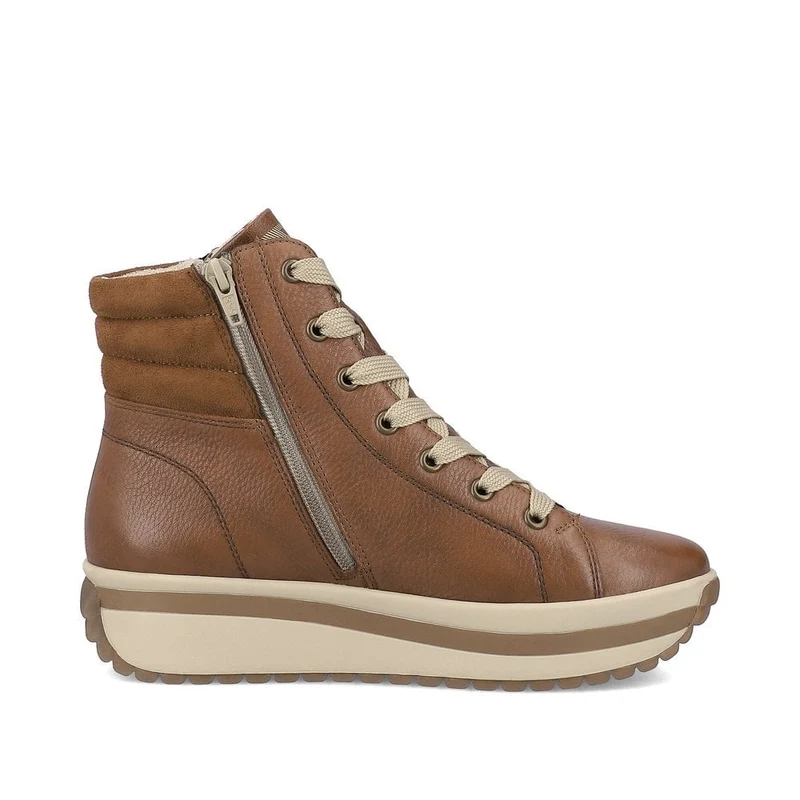Rieker Damen Revolution Leather Sport Lederstiefelette – Braun