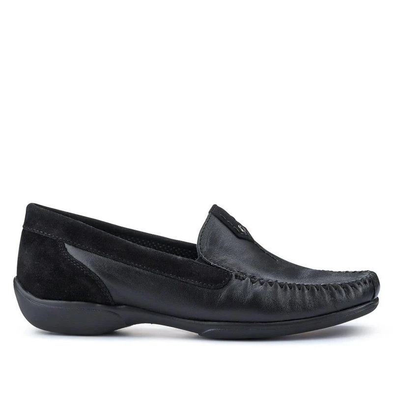 Leather Moccasins - CONT39003 / 325 242 - Black