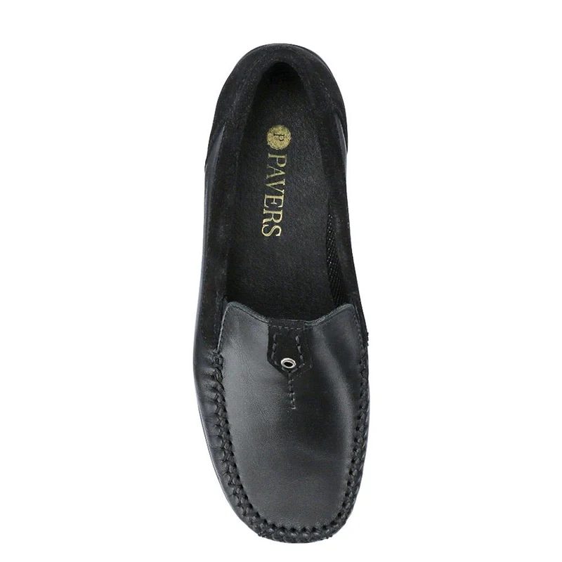 Leather Moccasins - CONT39003 / 325 242 - Black