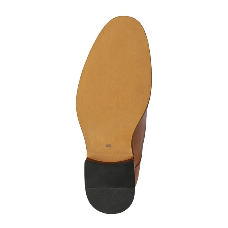 Wide Fit Smart Lace Up Shoes - XINGH41002 / 327 183 - Tan